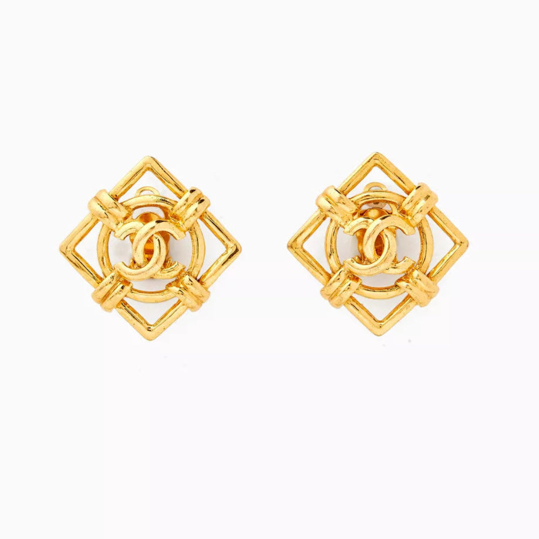 Vintage Golden Earrings