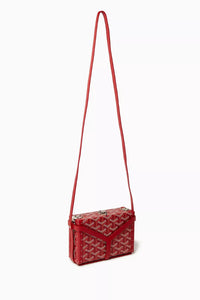 Vintage Minaudiere Goyardine Red Bag