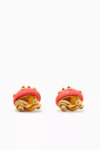 Vintage Studded Clip On Earrings