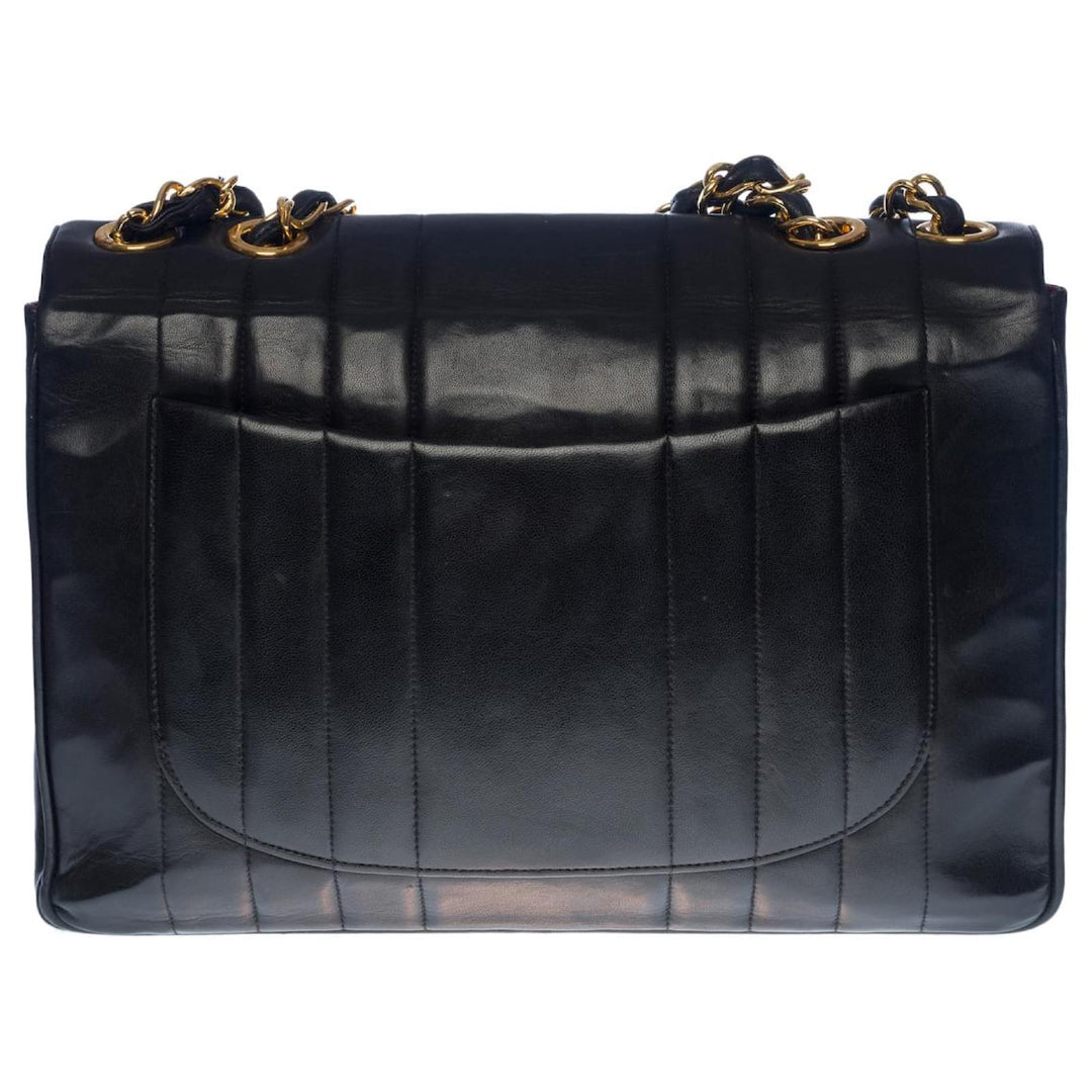 Chanel Vintage Mademoiselle Chain Shoulder Bag Lambskin GHW
