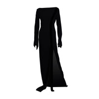 Vintage Long Side Slit Dress