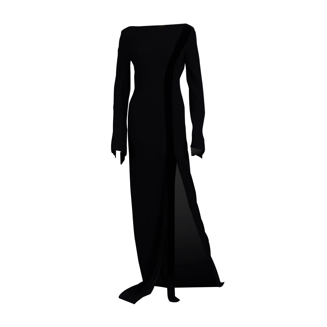 Vintage Long Side Slit Dress