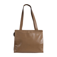 Chanel Vintage Beige Logo Handbag