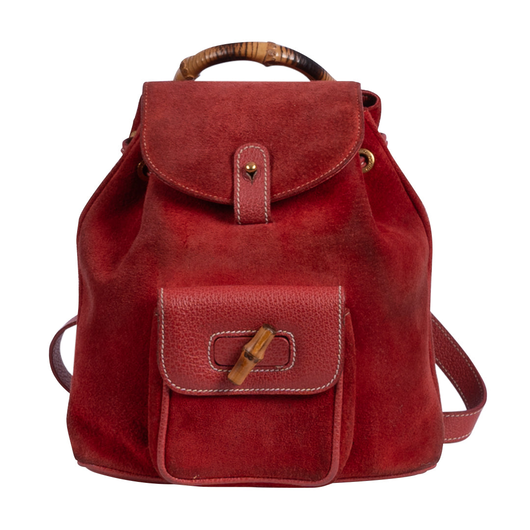 Gucci Vintage Bamboo Backpack 1990