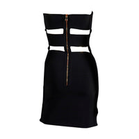Balmain Vintage Black Bandeau Dress