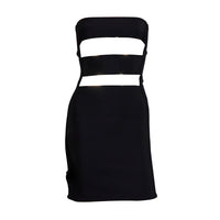 Balmain Vintage Black Bandeau Dress