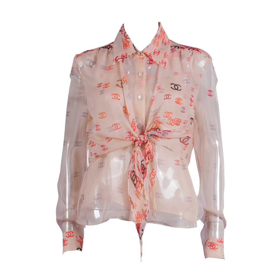 Chanel Vintage Silk Shirt