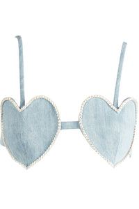 Heart Diamanté Bralette