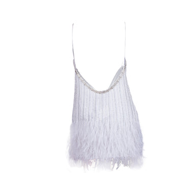 Rubina Sequin Feather Dress
