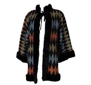 Manteau Harlequin Fur Coat