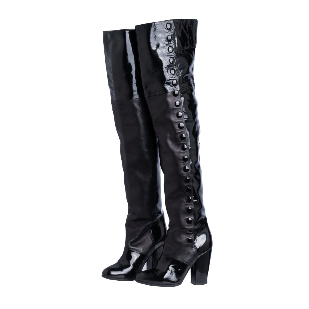 Chanel Vintage Thigh Boots