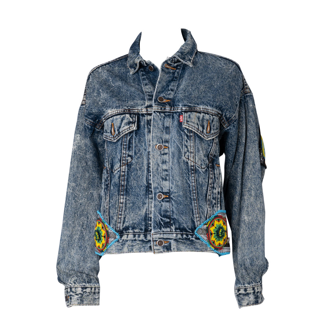 Vintage Handmade Customized Denim Jacket