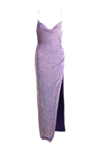 Katya Sequin Dress Purple