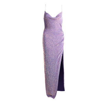 Katya Sequin Dress Purple