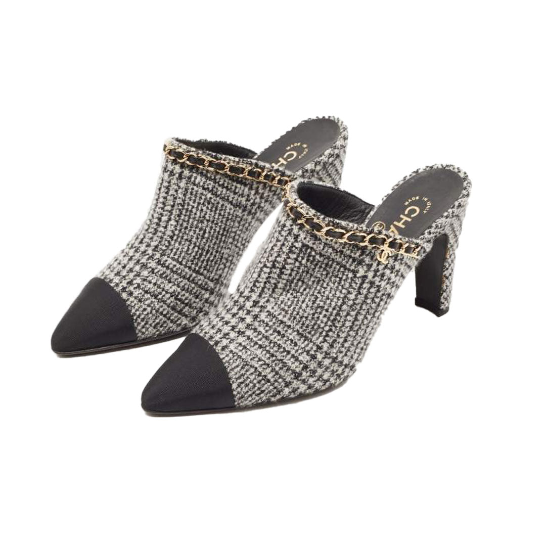 Chanel Vintage Chain link mules