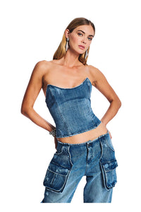 Allie Denim Top