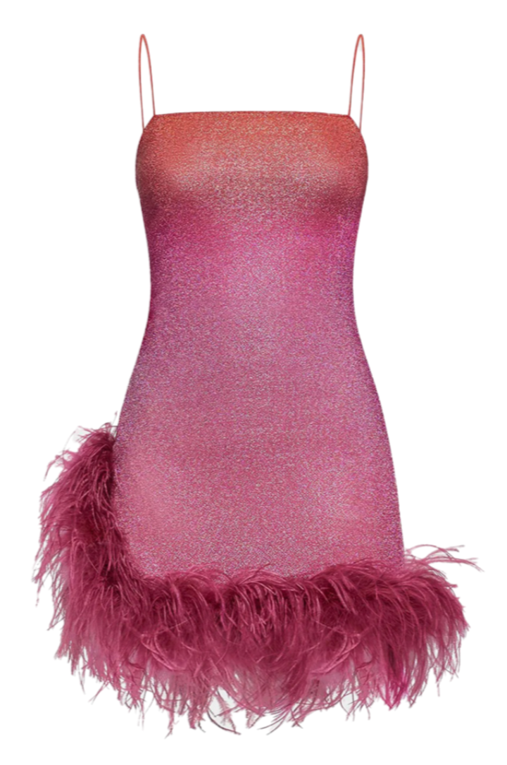 Lumière Shade Plumage Mini Dress
