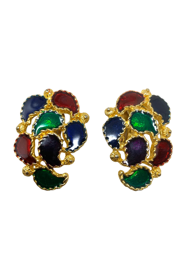 Vintage 1980s Gold Tone Earrings