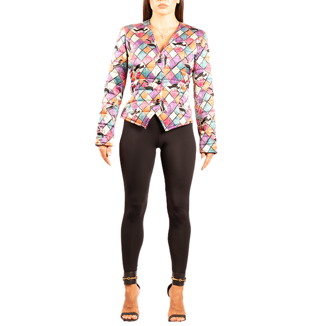 Yves Saint Laurent Vintage Arlequin Puffer Jacket
