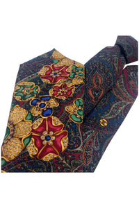 Necktie paisley coco mark brooch