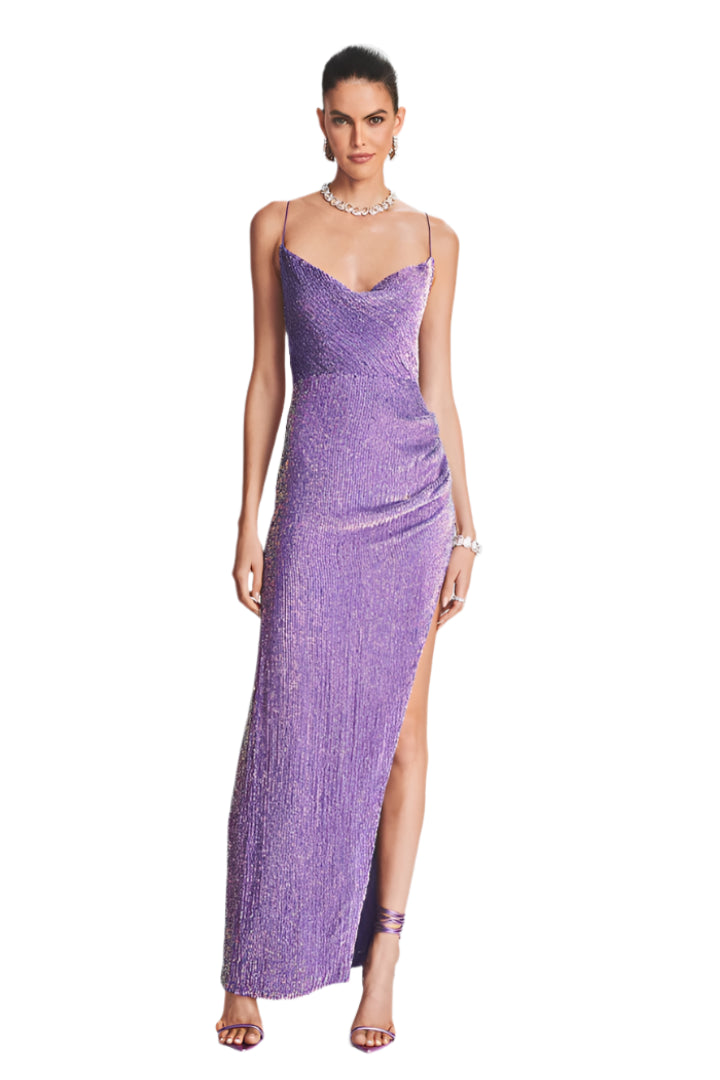 Katya Sequin Dress Lavender