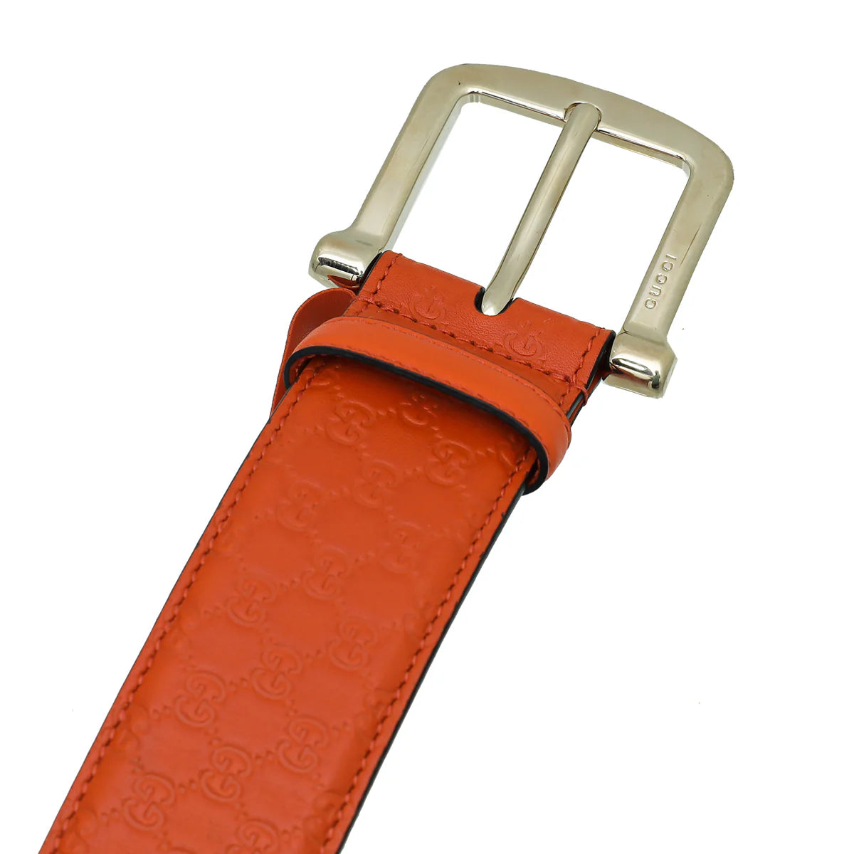 Gucci (NEW) Embossed Leather Belt.