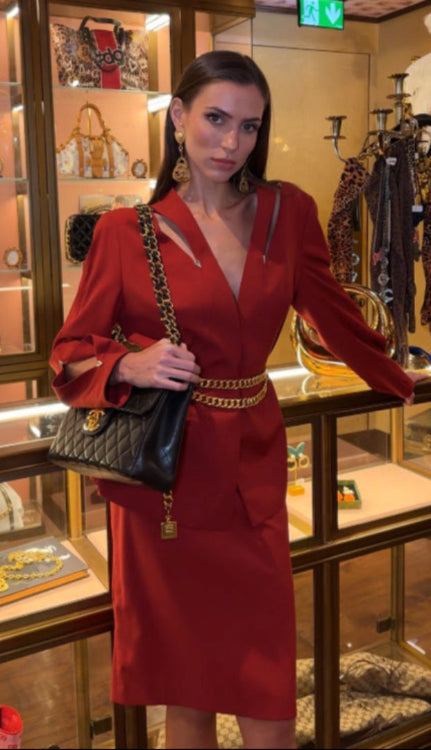 Vintage Red Suit Set