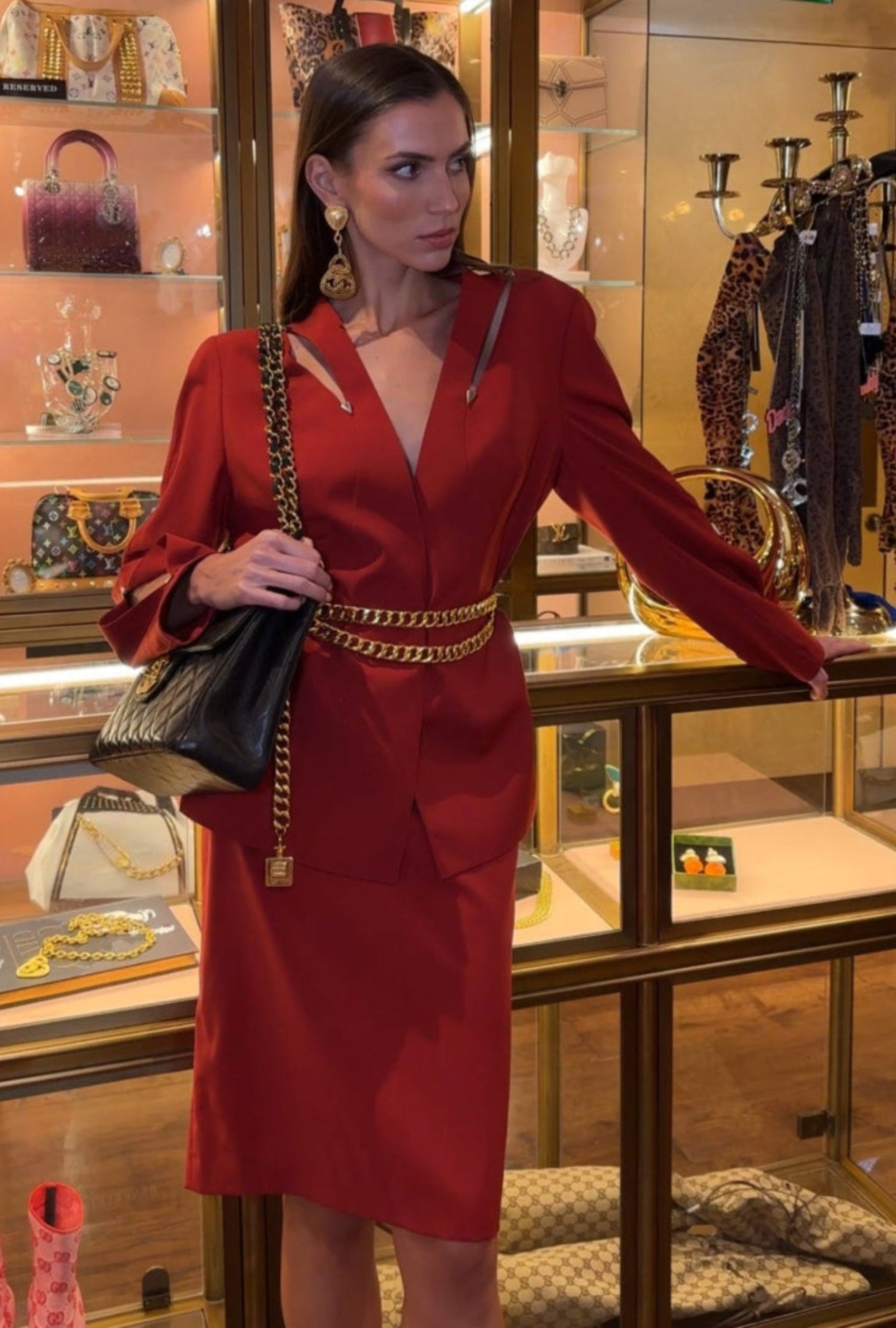 Vintage Red Suit Set