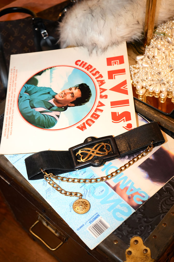 Chanel Belts Black Golden