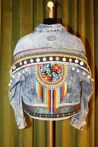 Vintage Handmade Customized Denim Jacket