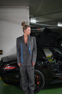 Vintage Pinstripe Trouser Suit