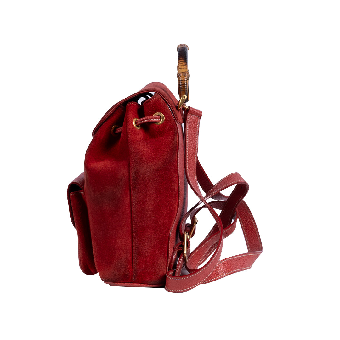 Gucci Vintage Bamboo Backpack 1990