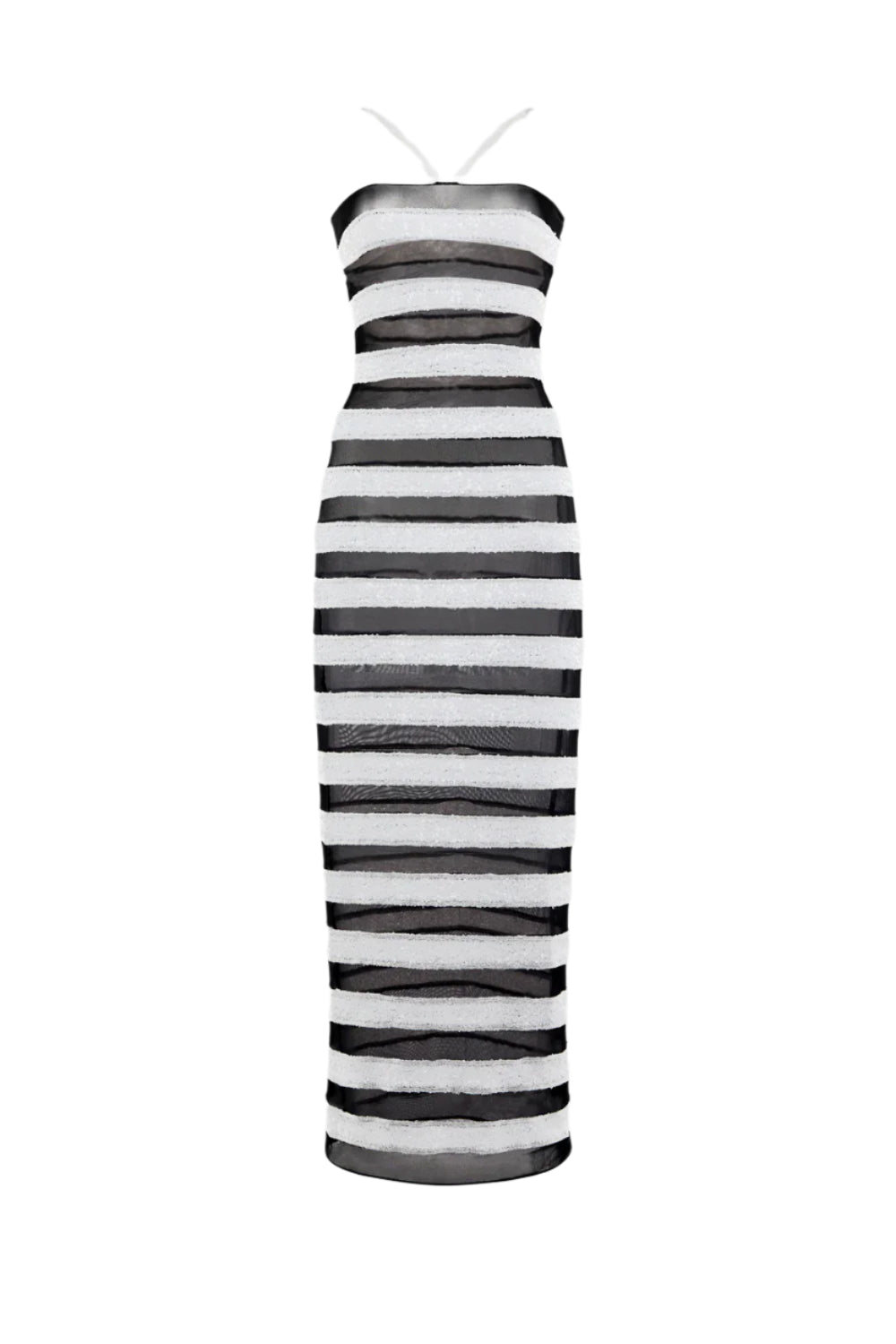 Paillettes Stripes Dress