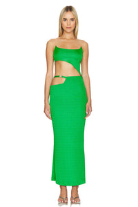 Slanted Off-shoulder Tube Tank Set