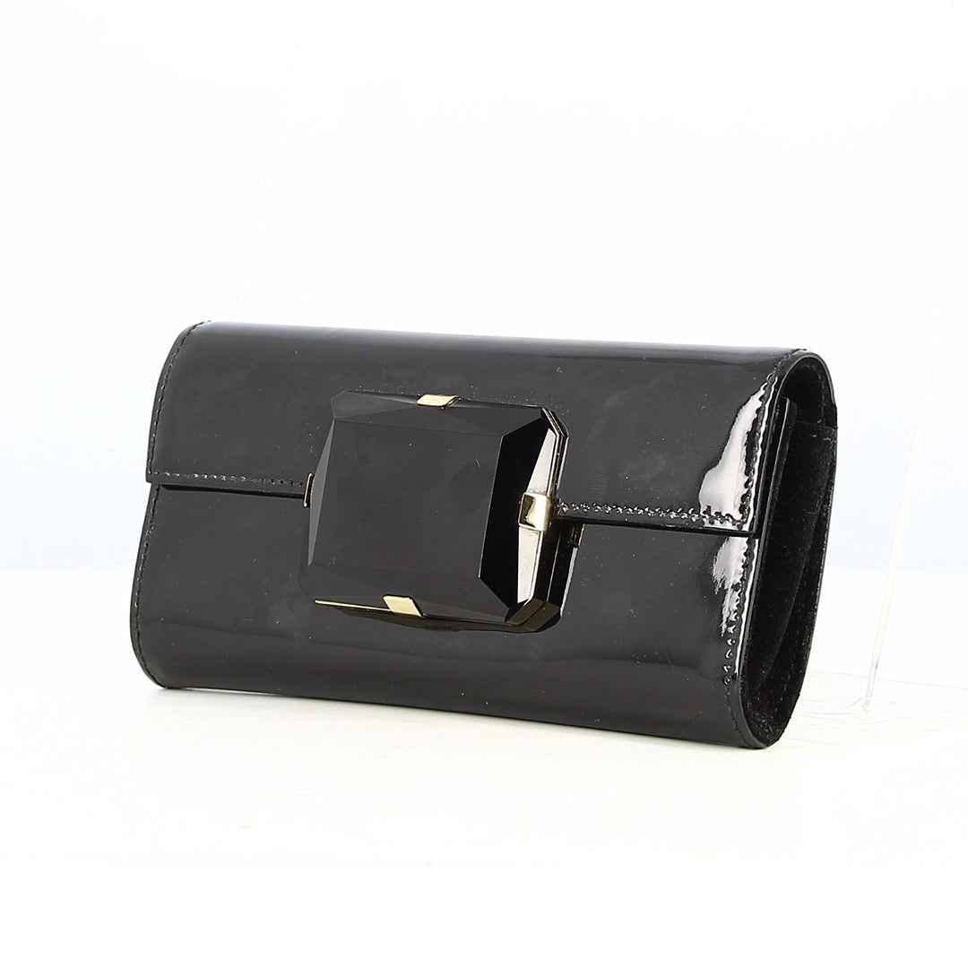 Gucci Vintage Clutch Bag In Black Patent Leather