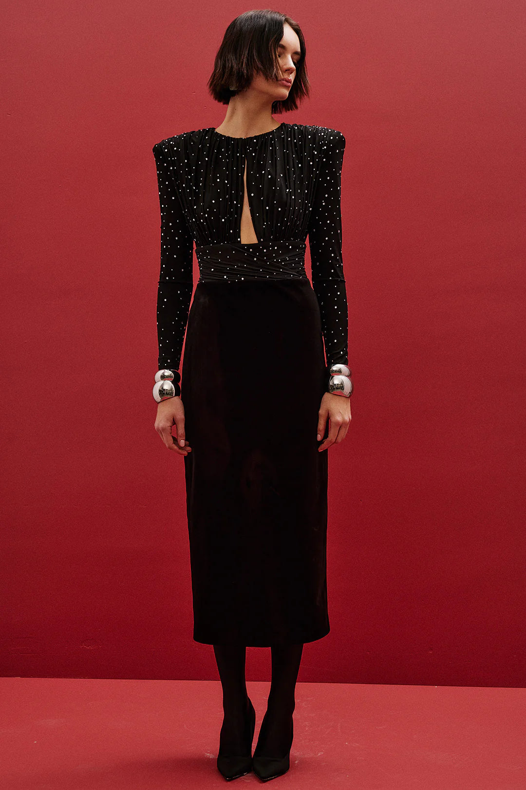 Sola Draped Maxi Dress