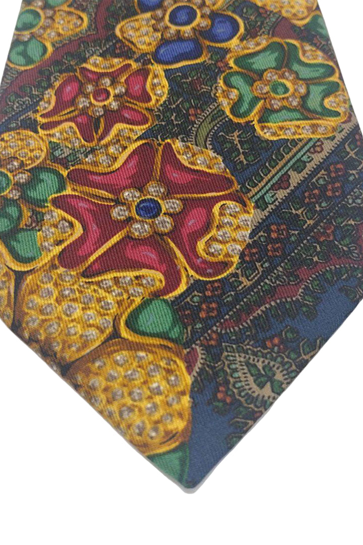 Necktie paisley coco mark brooch