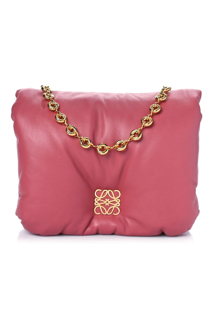 Goya Puffer Leather Shoulder Bag
