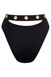 Glow Glory - High Cut Bikini Bottom with Cut Out