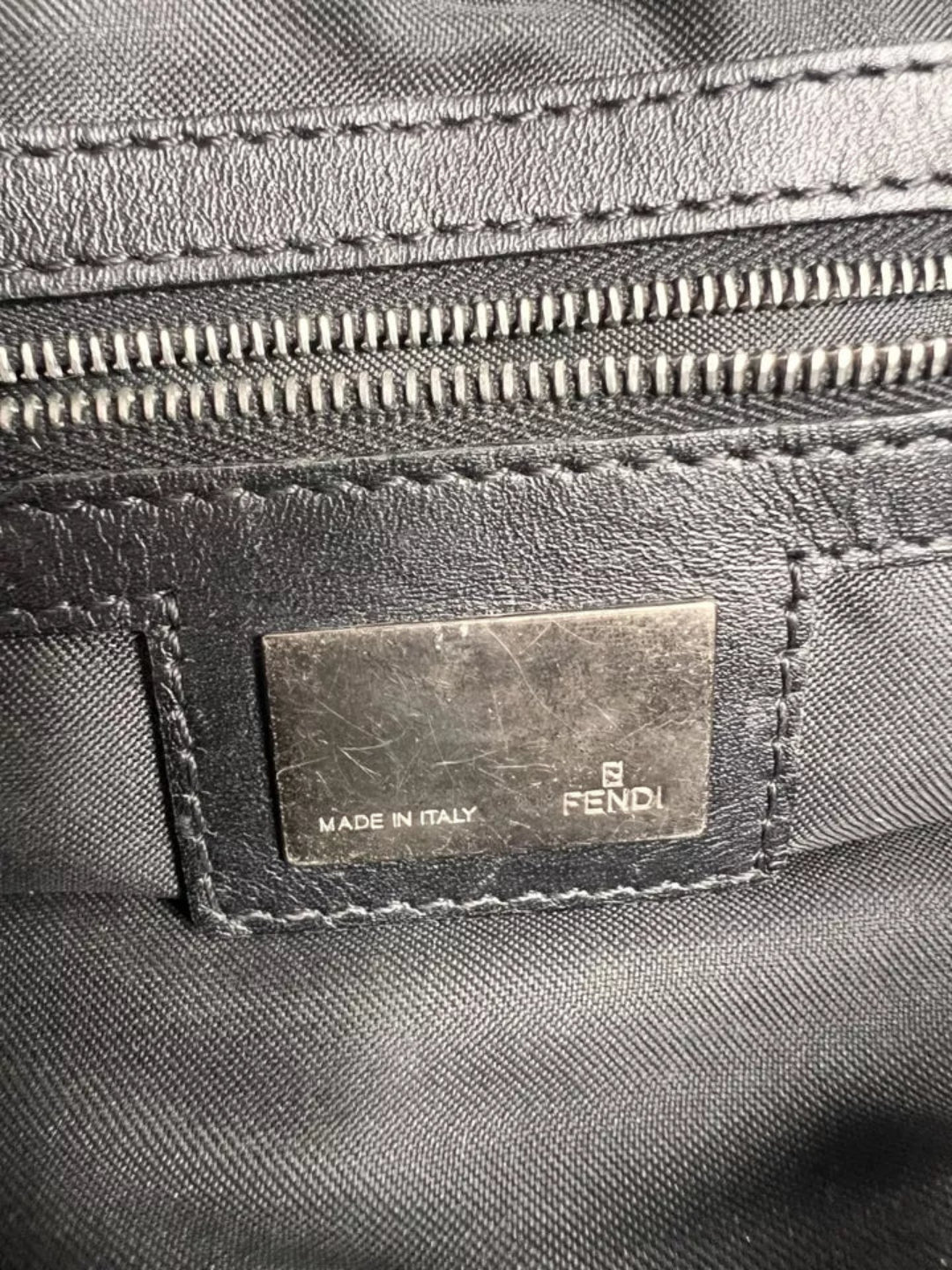 Fendi Vintage Zucca Zebra Diablo Bag