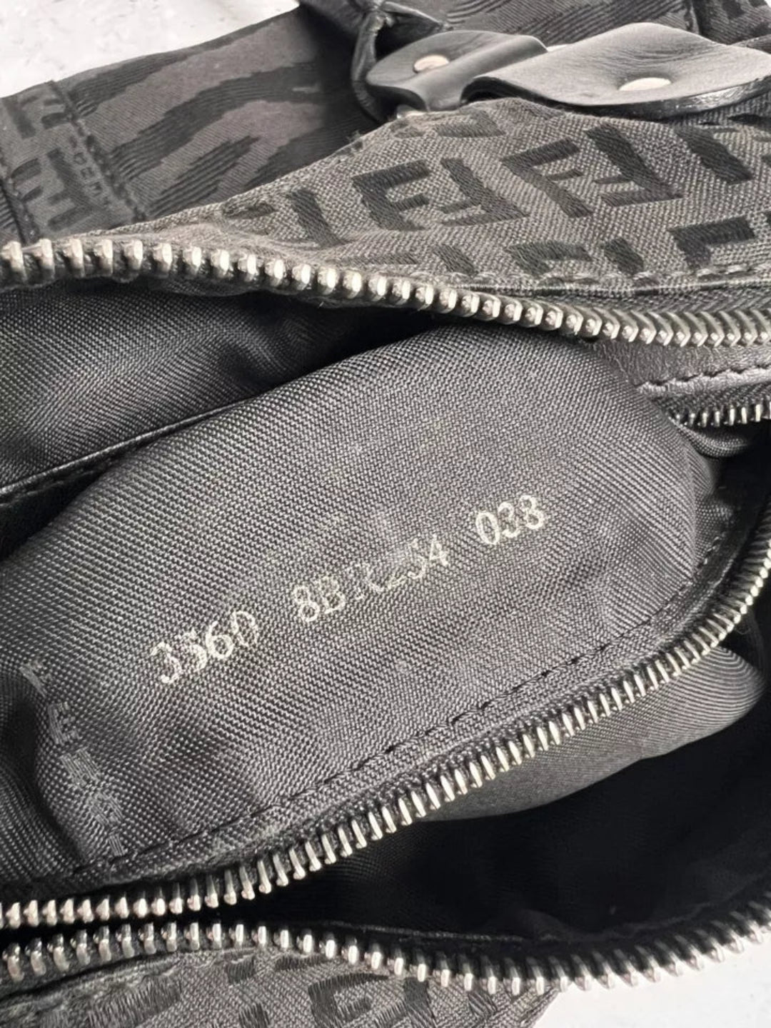 Fendi Vintage Zucca Zebra Diablo Bag