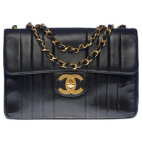 Chanel Vintage Mademoiselle Chain Shoulder Bag Lambskin GHW