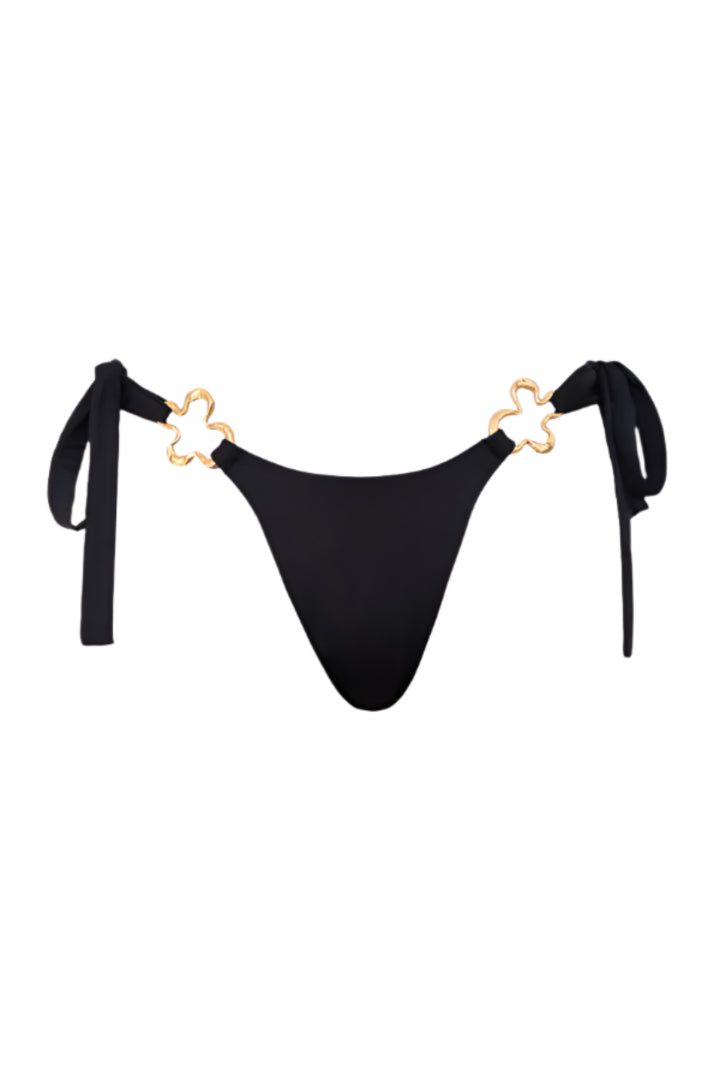 The Fame Bikini Bottom To Tie With Metal Details