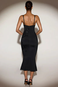 Cherelle Embellished Peekaboo Midaxi Dress