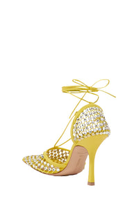 (New) Bottega Veneta Sparkle Stretch Sandals in Leather & Mesh