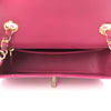 Shiny Alligator Mini Flap Pink