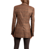 Vintage Checkered Brown Blazer