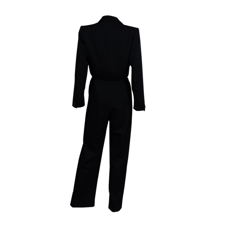 Vintage Black Tuxedo Jumpsuit