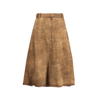 Vintage Alm Sach Suede Leather Skirt