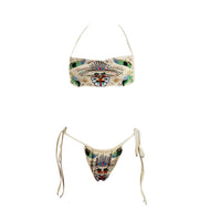 Clover Embroidered Bikini